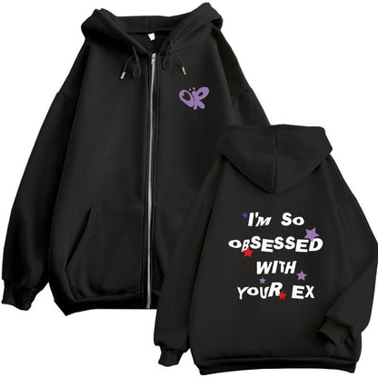 Damen Kapuzenjacke mit Aufdruck Bequem Grün - Eveloria