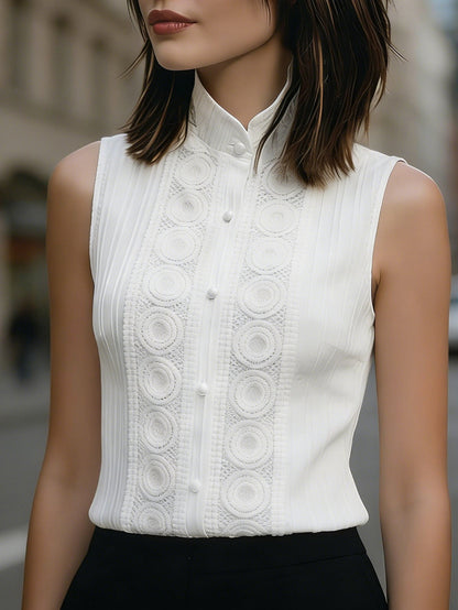 Eveloria Damenbluse Strukturiertes Design Elegante Bluse