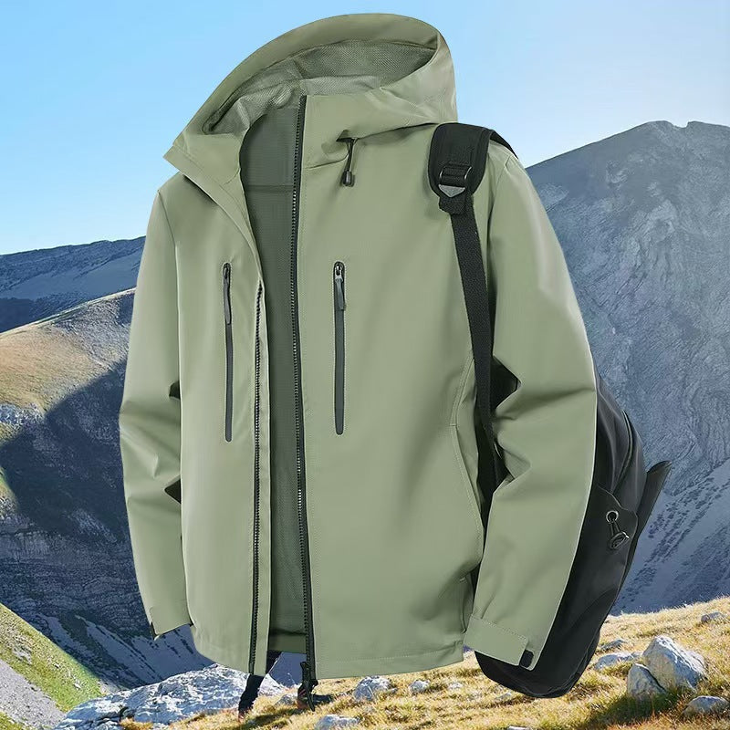 Damen Funktionsjacke Wasserdicht Reißverschlusstaschen