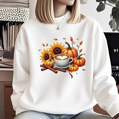 Damen Sweatshirt Herbstlich Motiv Spezialdruck Eveloria