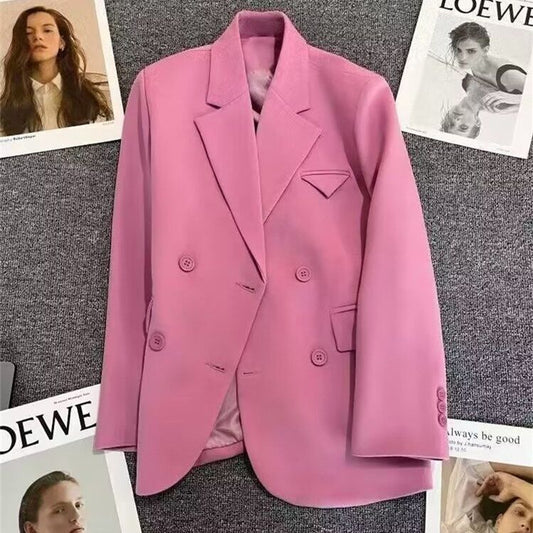Damen Doppelreiher Blazer Tailliert Eveloria - Eveloria