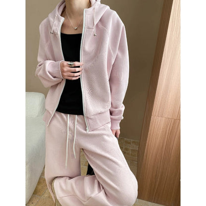 Damen Kapuzenanzug Weites Design Elastischer Bund Bequem Eveloria