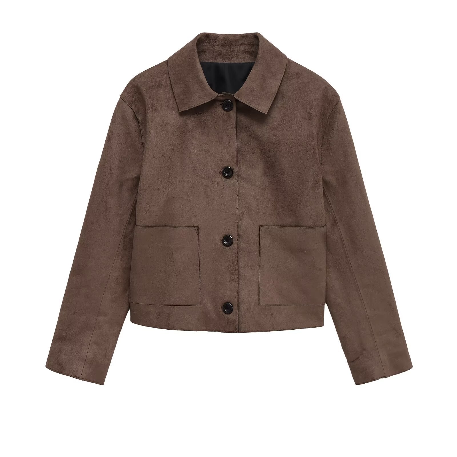 Damen Kurzjacke Weiches Material Schwarz Eveloria - Eveloria