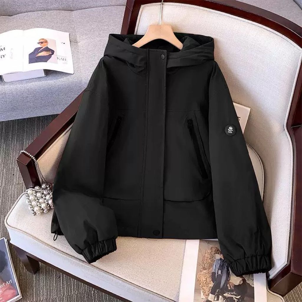 Damen Sportjacke Übergangsjacke mit Kapuze von Eveloria - Eveloria