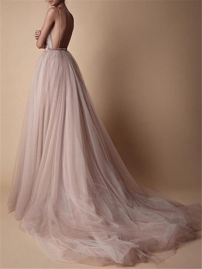 Damen Abendkleid V-Ausschnitt Floralmuster