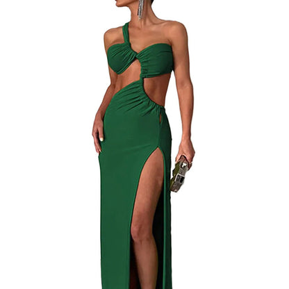 Damenkleid Asymmetrisch Cut-Out Design