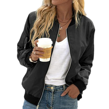 Damen Bomberjacke mit Seitentaschen Eveloria