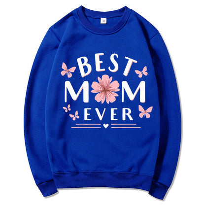 Damen Sweatshirt Floral Design Weiss