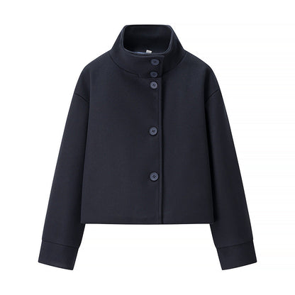Damenjacke Stehkragen Elegant Knöpfe Eveloria