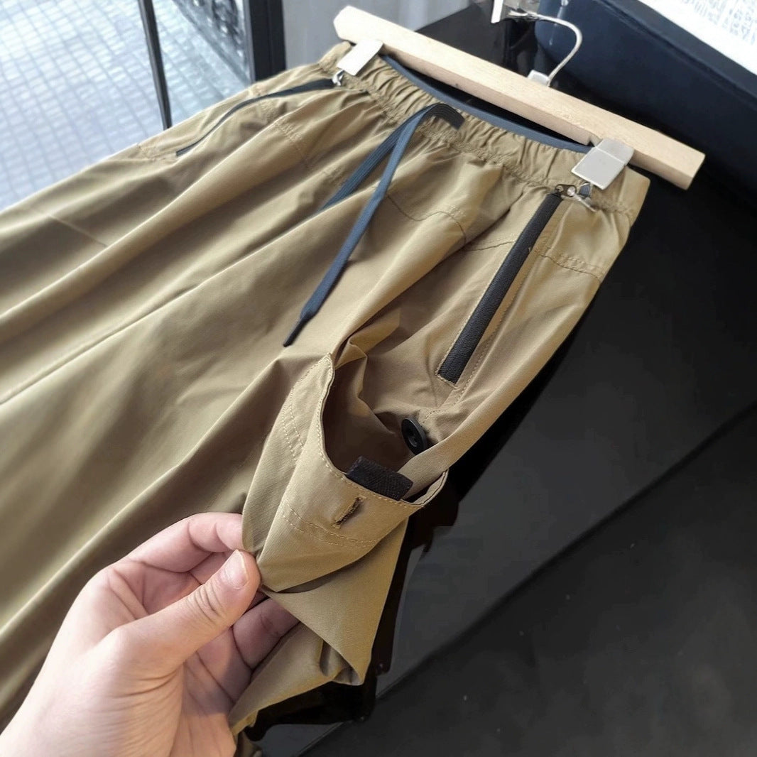 Damen Cargo-Shorts Funktionale Sommerhose Beige