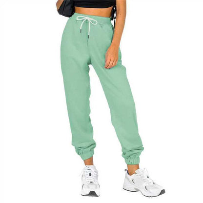 Damen Sweatpants Elastischer Bund Kordelzug Eveloria