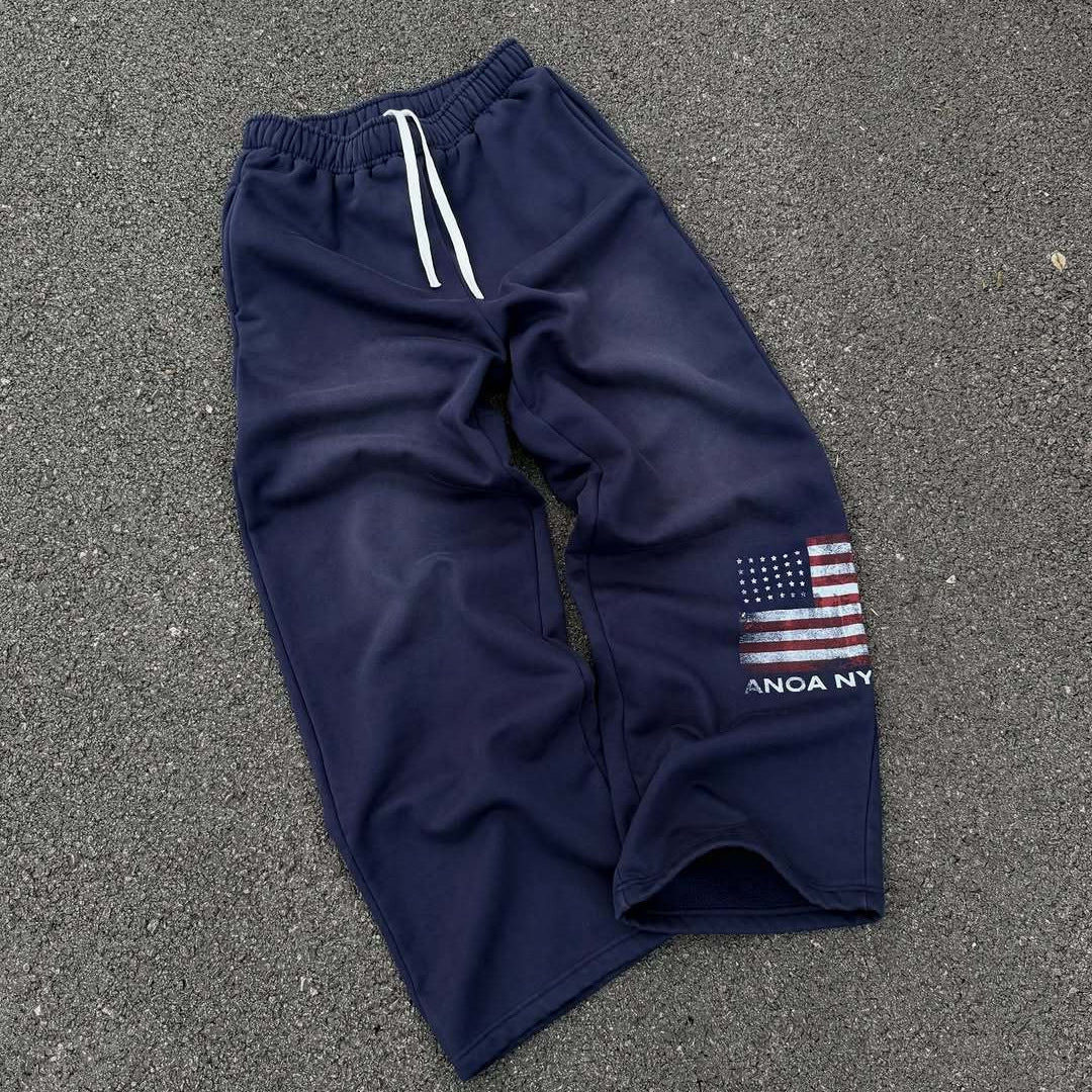 Damen Sweatpants Elastischer Bund Eingrifftaschen Schwarz Eveloria - Eveloria