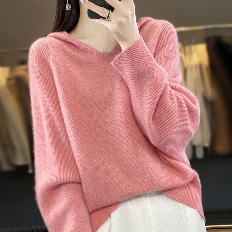 Damen Pullover V-Ausschnitt Weich Eveloria