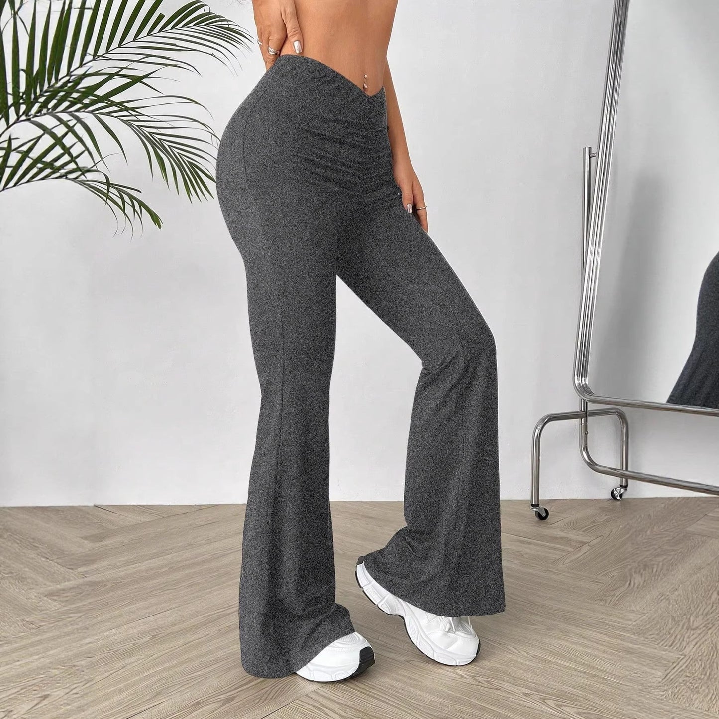 Damen Hochtaillierte Bootcut-Hose Eveloria