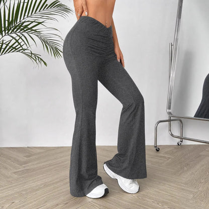 Damen Hochtaillierte Bootcut-Hose Eveloria