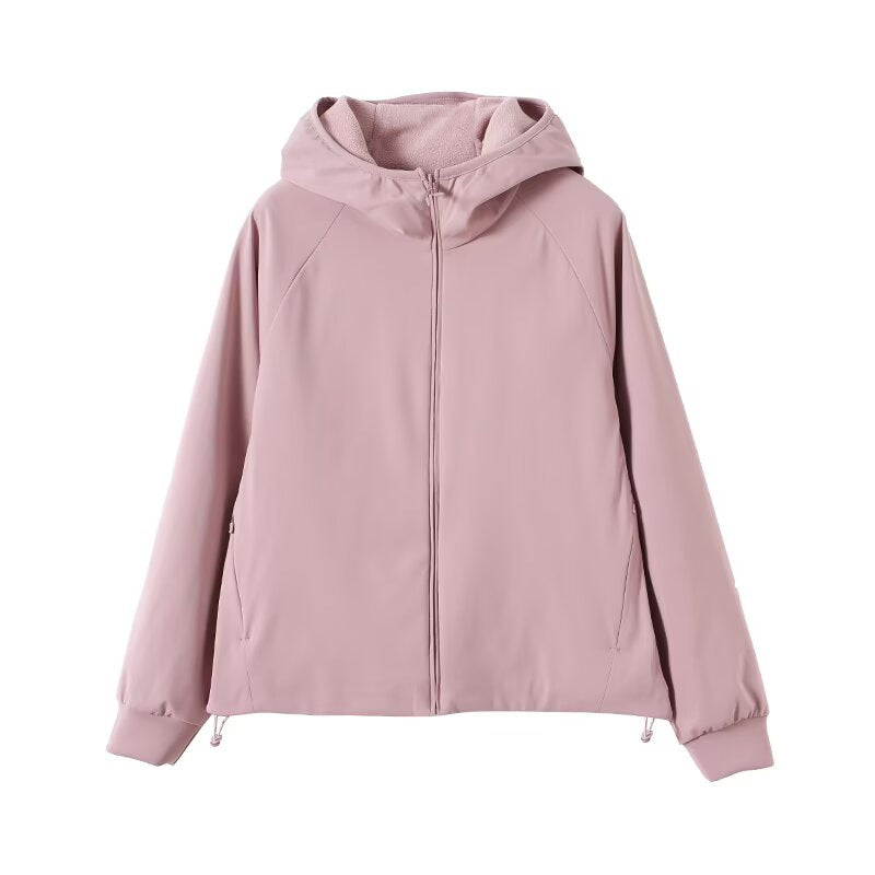Damen Fleecejacke mit Kapuze Eveloria