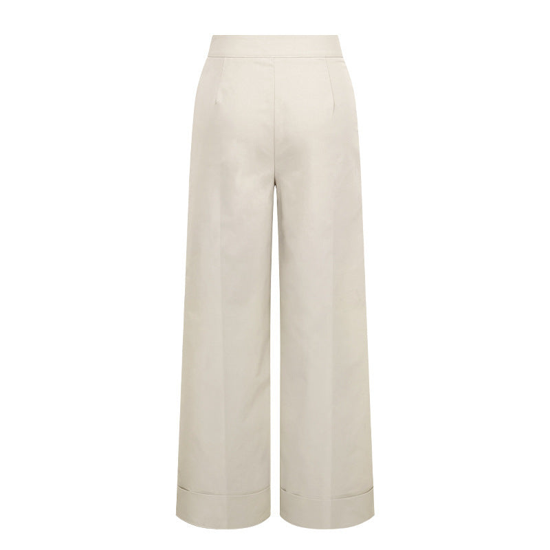 Damen Weite Hosen Modischer Bund Eveloria