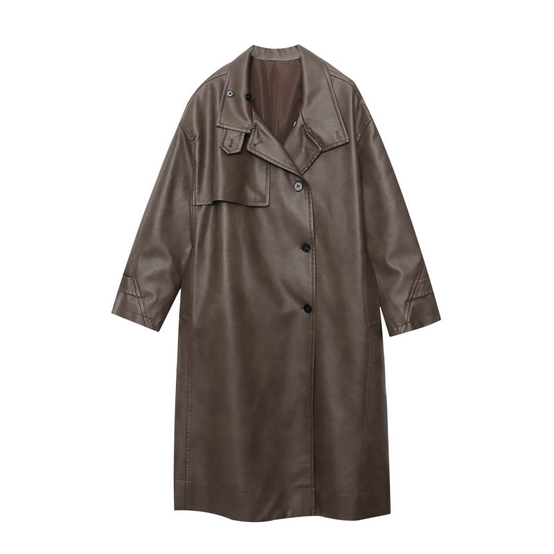 Damen Trenchcoat mit Gürtel und Kragen Eveloria