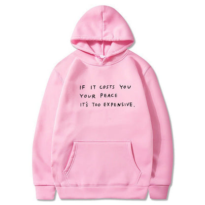Damen Kapuzensweater Bequem Mit Spruch Grau