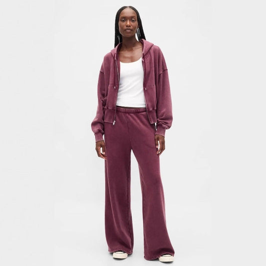 Damen Freizeit-Set mit Kapuzenjacke und Jogginghose Schwarz Eveloria - Eveloria
