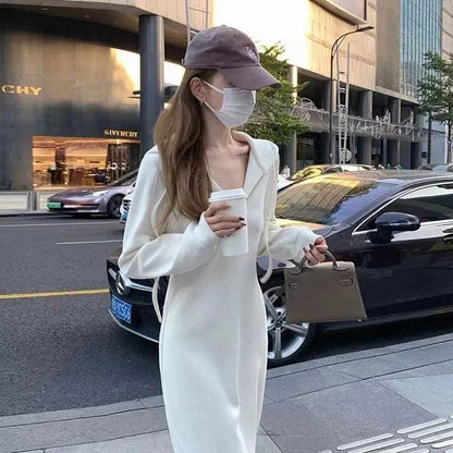 Damen Kapuzenkleid Lässiger Schnitt Lang - Eveloria