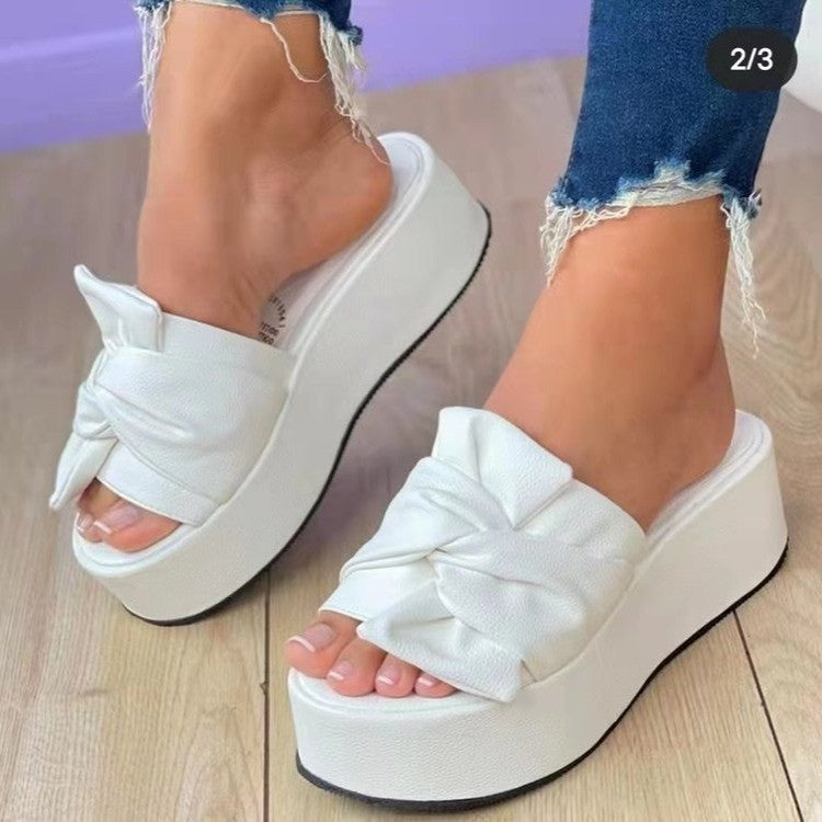 Damen Wedge-Pantoletten Rutschfeste Sohle