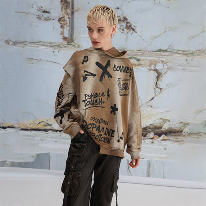 Damen Oversized Hoodie Eveloria Großgeschnitten