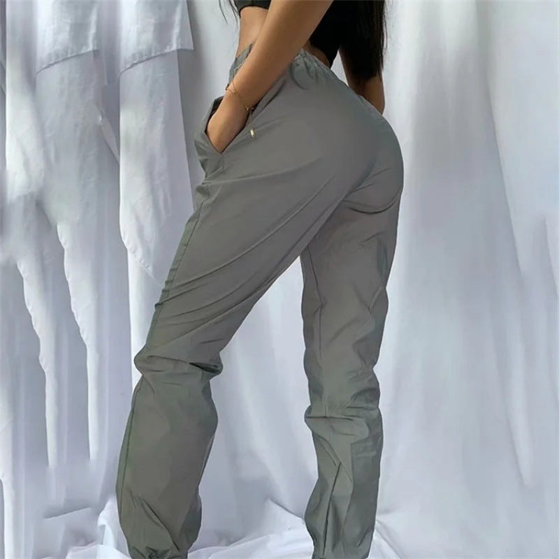 Damen Funktionshose Elastischer Bund Versteckte Taschen Eveloria