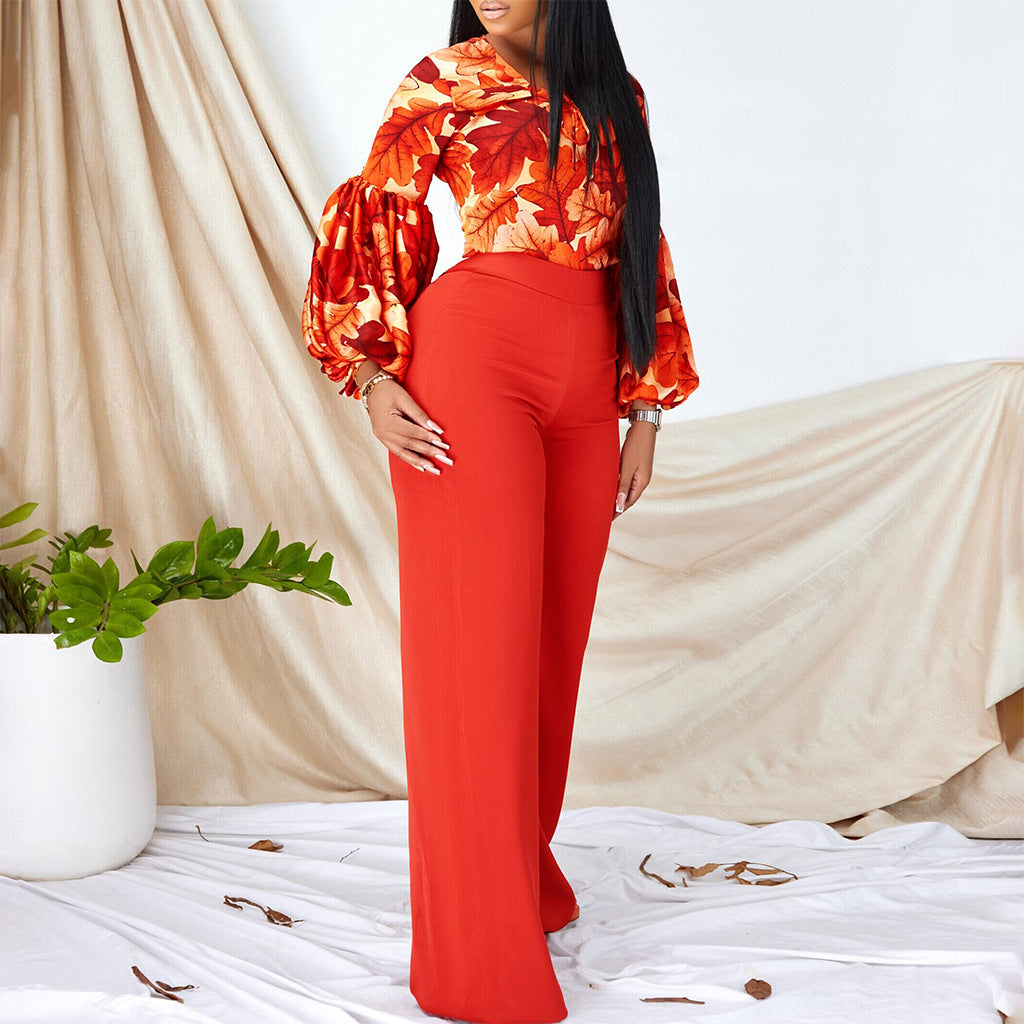 Damen Jumpsuit Aufregendes Ärmeldesign Eveloria