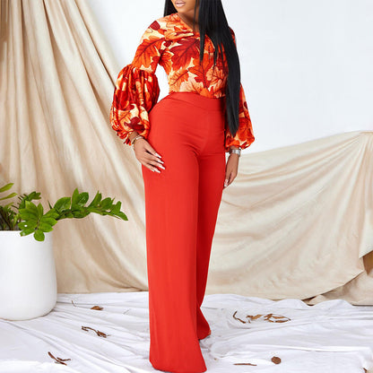 Damen Jumpsuit Aufregendes Ärmeldesign Eveloria