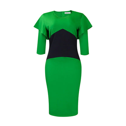 Damen Etuikleid Rüschendetails Figurbetonter Stil