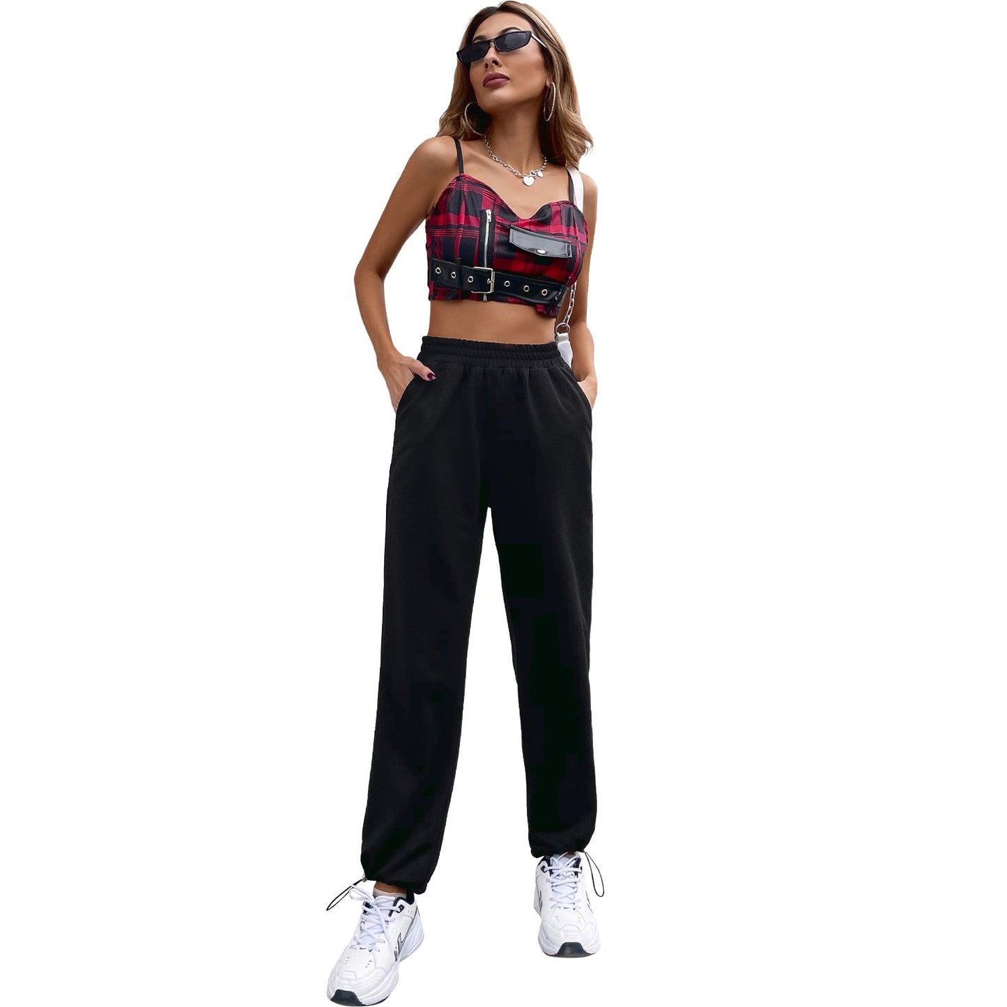 Damen Sportliche Freizeithose Eveloria sollte zu Eveloria Damen