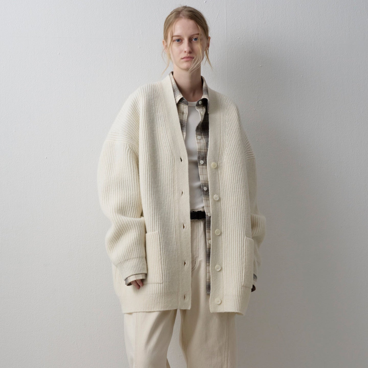 Damen Grobstrickcardigan Übergroße Ärmel Eveloria