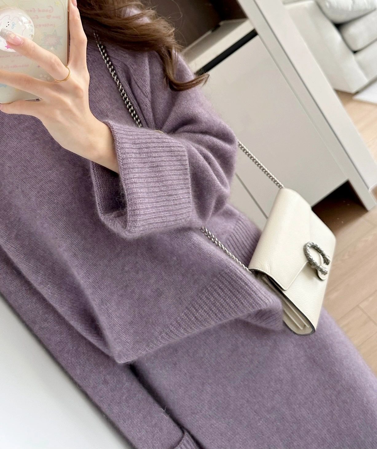 Damen Grobstrickpullover Lässiger Schnitt Stehkragen Eveloria
