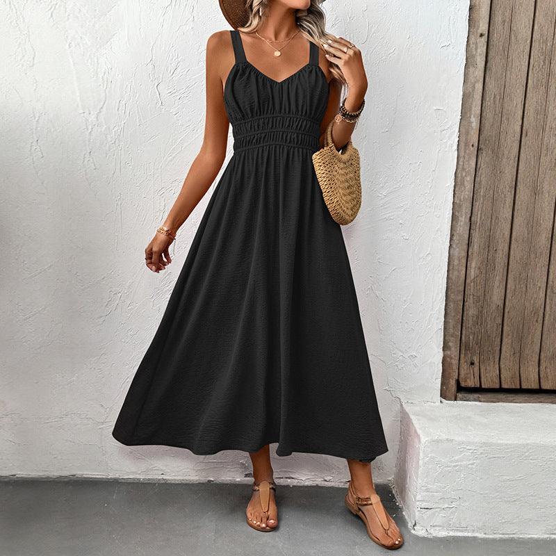 Damen Maxikleid Elastisch Verstellbare Träger Eveloria - Eveloria