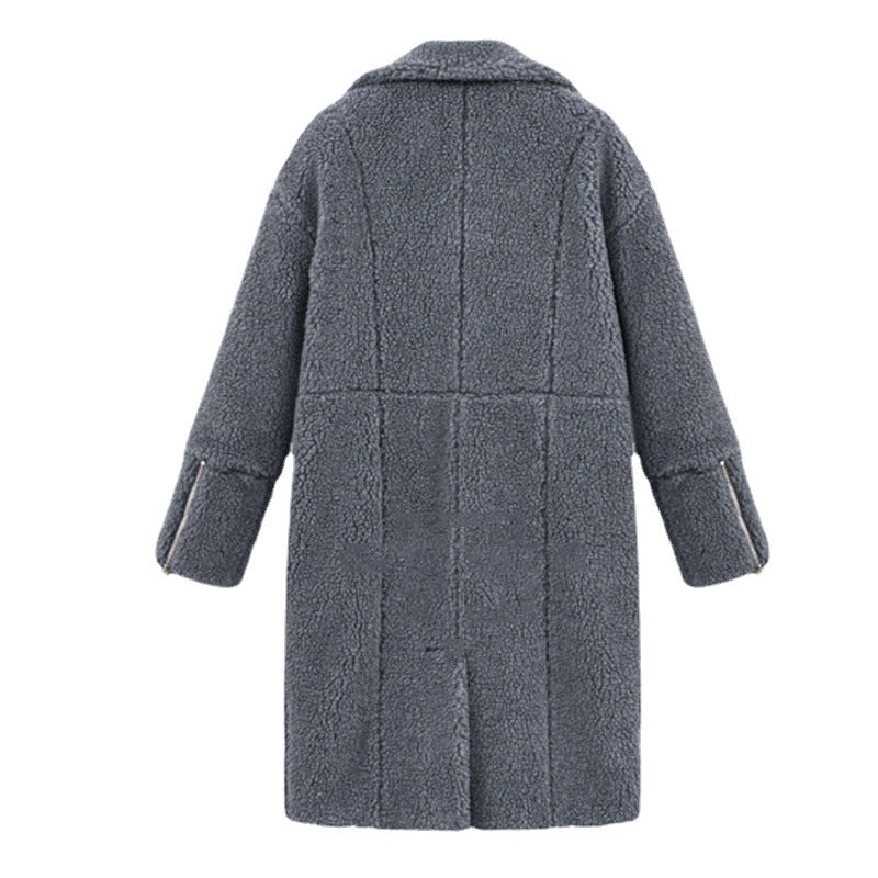 Damen Fleecejacke Reverskragen Praktische Taschen Eveloria