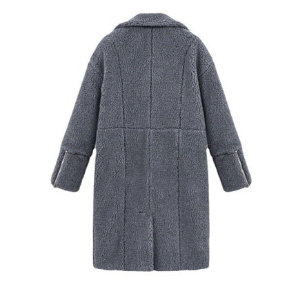Damen Fleecejacke Reverskragen Praktische Taschen Eveloria