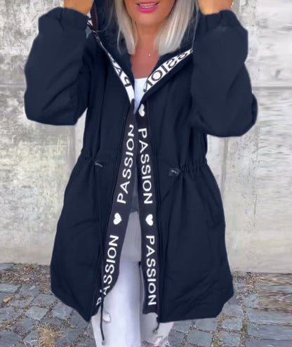 Damen Utility-Jacke mit Bindegurt Eveloria