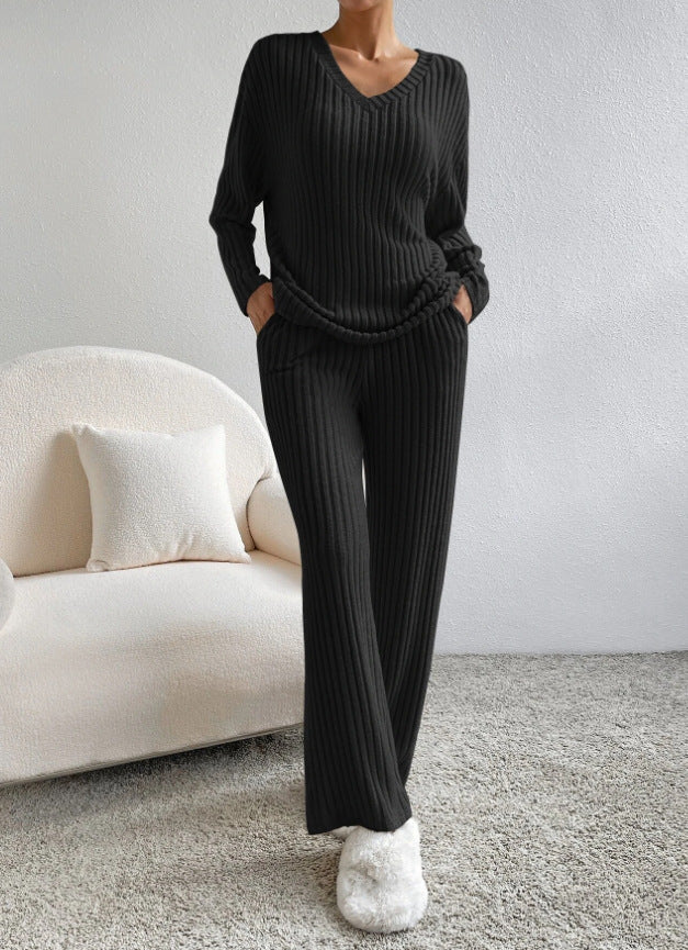 Damen Loungewear-Set Rippenstruktur Eveloria