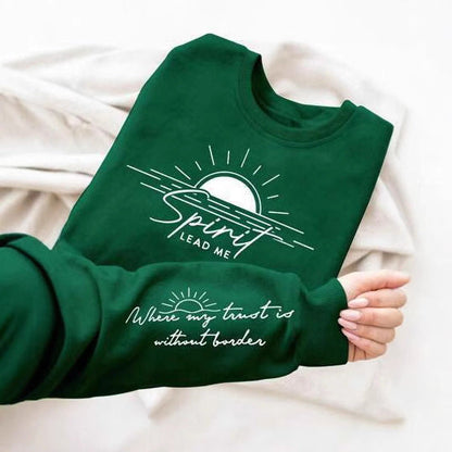 Damen Sweatshirt Weich Fließend mit Druck Eveloria
