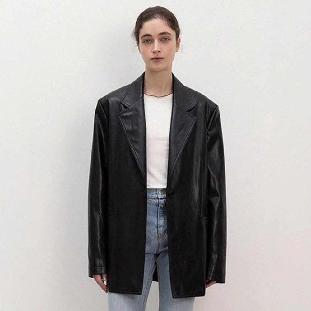 Damen Oversized Kunstlederblazer Eveloria wird zu:
Eveloria Damen - Eveloria