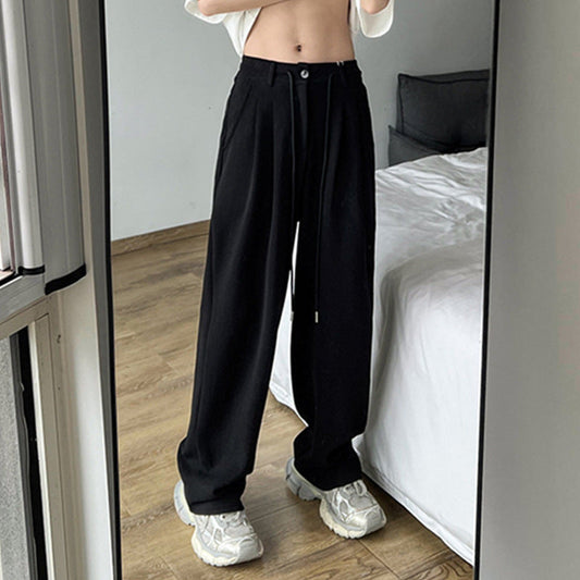 Damen Freizeithose Bequem Lässig Schwarz Eveloria - Eveloria
