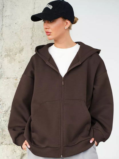 Damen Hoodie Lässiger Schnitt Große Taschen Eveloria
