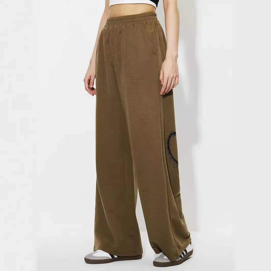 Damen Freizeithose Leicht Elastisch Beige Eveloria