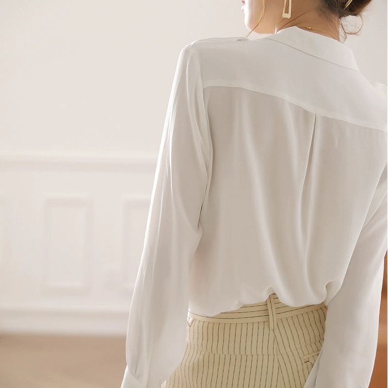 Damen Bluse mit Brusttaschen Eveloria