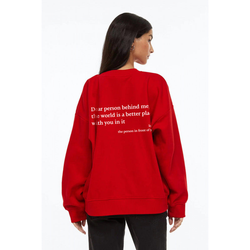 Damen Sweatshirt Eveloria mit Schriftzug