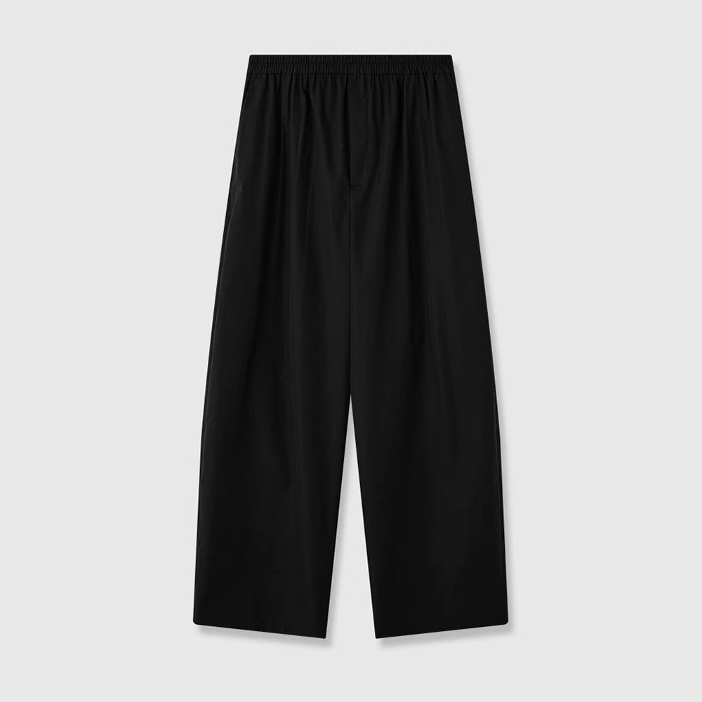 Damen Palazzo-Hose Elastischer Bund Weit