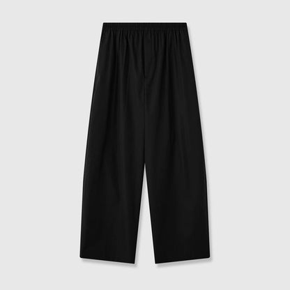 Damen Palazzo-Hose Elastischer Bund Weit