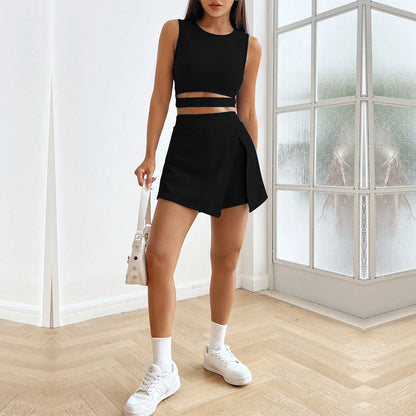 Damen Crop- und Rock Set Eveloria