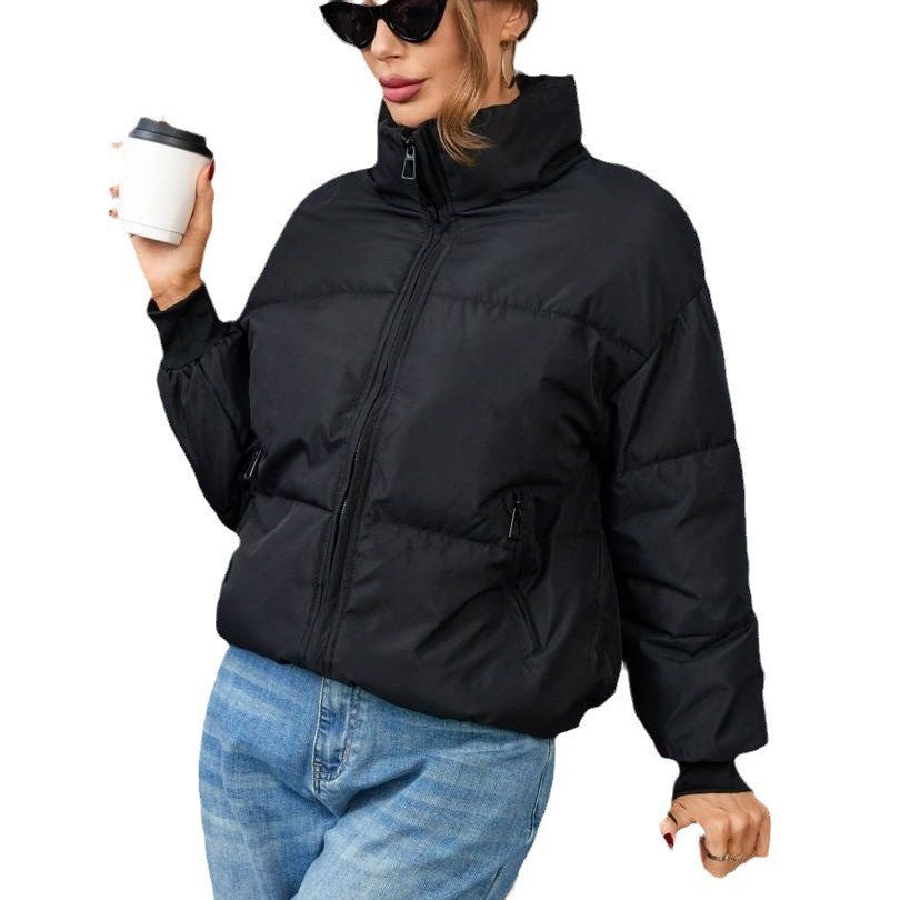 Damen Winterjacke Gesteppt Sportlich Hochkragen Eveloria